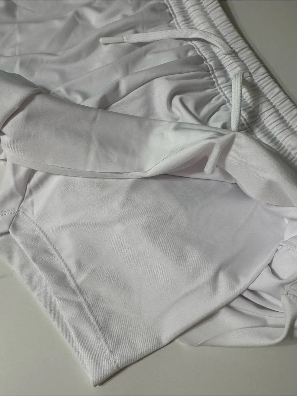 Converse White Youth Athletic Shorts with Logo Print